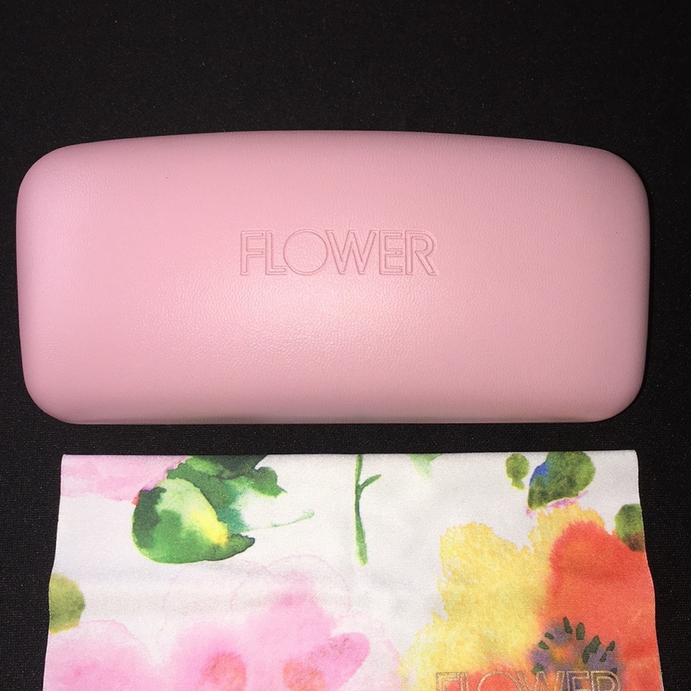 New FLOWER Large Eyeglass Case Cleaning Cloth